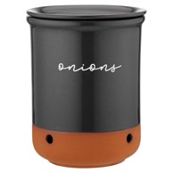 LADELLE Posuda za namirnice za luk i češnjak od terakote Eco 