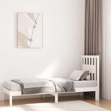 Okvir za krevet, 75x190 cm, bijeli
