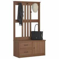 Set namještaja za hodnik SANDENS 87x40x159,5 cm puno drvo bor