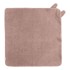 KINDSGUT Ružičasti/smeđi pamučan dječji ručnik s kapuljačom, 75x75 cm Rabbit