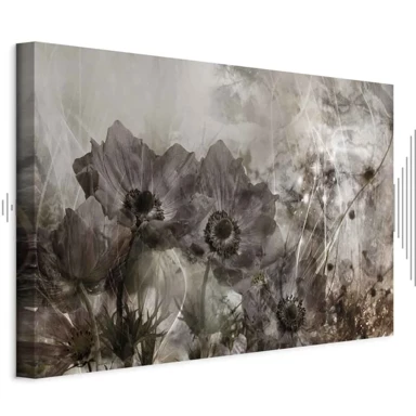 Slika Anemones in Sepia, jednodijelna, široka, 90x60 cm