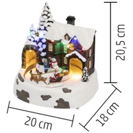 HOME Dekorativna LED rasvjeta, Diorama, snježna kuća, DRM 15