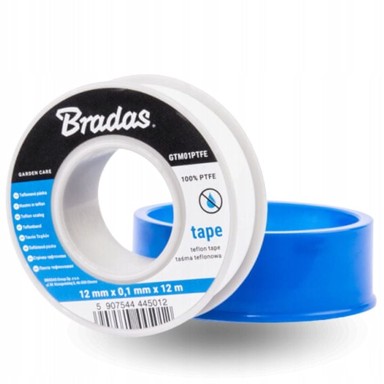 BRADAS PTFE traka za brtvljenje navoja GTM01PTFE, 12 mm x 0,1 mm x 12 m