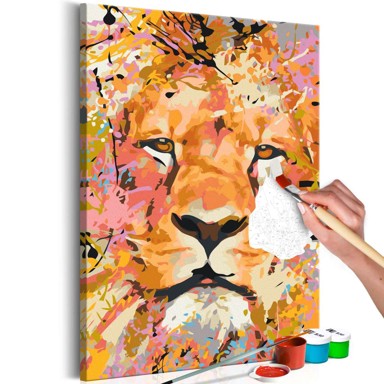 Slika za samostalno slikanje Watchful Lion 40x60