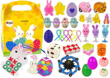 Set igračaka Easter Fidget Toys anti-stress, 36 dijelova, višebojno