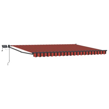 Ručna izvlačiva tenda s LED diodama, 4 × 3 m, krem