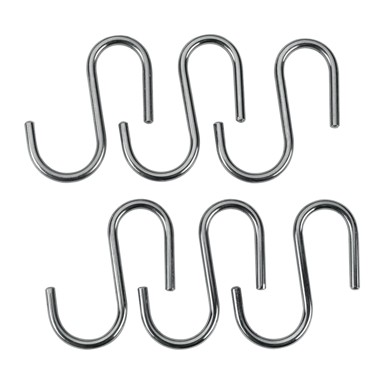 METALTEX Viseće kuke u setu 6 kom u srebrnoj boji Lonardo