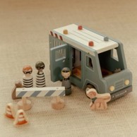 LITTLE DUTCH Drveni policijski kombi