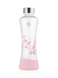 EQUA Staklena boca Urban Jungle Magnolia, BPA BPF BPS free, 550 ml, ljubičasta