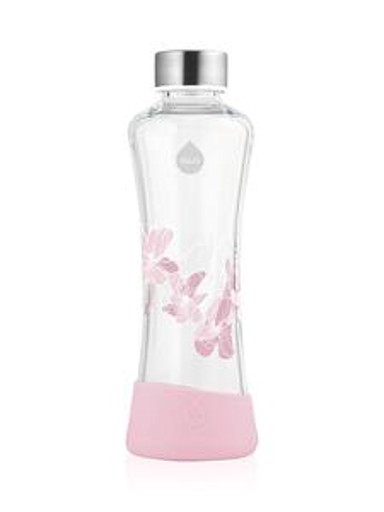 EQUA Staklena boca Urban Jungle Magnolia, BPA BPF BPS free, 550 ml, ljubičasta