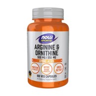 NOW Arginin i ornitin, 100 kapsula