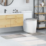 Set od 3 komada prostirki za kupaonicu, sivi 