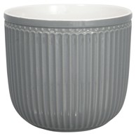 GREEN GATE Siva keramička tegla za cvijeće Alice, ø 14 cm