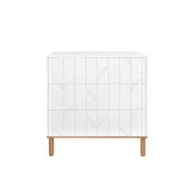 BELLAMY Komoda Toteme Botanic, s 3 ladice, bijela