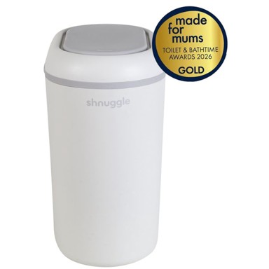 SHNUGGLE Spremnik za pelene Eco-Touch, bijela, siva