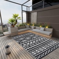 Vanjski tepih crni 190 x 290 cm PP