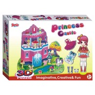 Puzzle Princezin dvorac, 3D slagalica, 32x23x4 cm, 3+