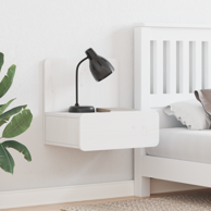 Noćni ormarić montiran na zid 44 x 32,5 x 40 cm, bijele boje