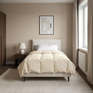 Zimska pokrivača, Šonerisan, 135 x 220 cm, mikrovlakna, krema