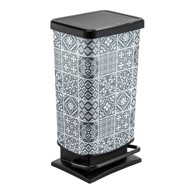 ROTHO Crna kanta za otpatke na pedale od reciklirane plastike 40 l Paso