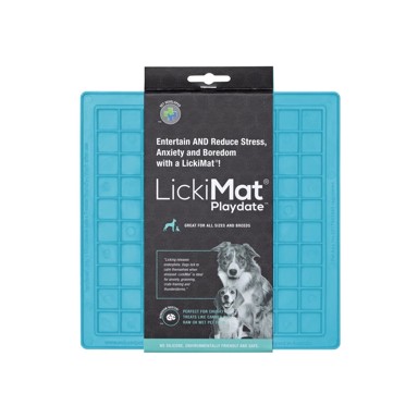 LICKIMAT Podloga za lizanje Playdate Turquoise