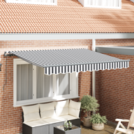 Skrovita tenda 350x200 cm 350 x 200 cm, i bijelo, antracit