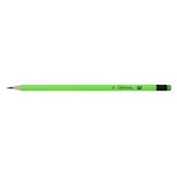 OPTIMA Olovka grafitna HB trokutasta s gumicom, zelena