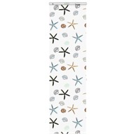Rolo zavjesa za tuš s kazetom, 80x240 cm, školjke