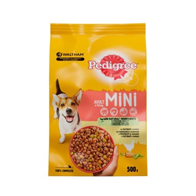 PEDIGREE Suha hrana za pse Mini, perad, povrće i riža 500 g