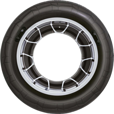 BESTWAY Prsten za plivanje 36102, vinil, crna, siva