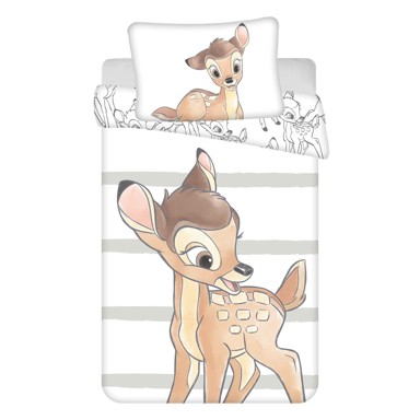 JERRY FABRICS Pamučna dječja posteljina Bambi 100x135 cm, bež