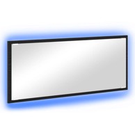 Ogledalo za kupaonicu, crni hrast, 50x12x60 cm