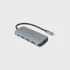DICOTA USB-C Hub 8-u-1 Multi Hub, 4K, PD 100 W, srebrna