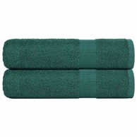 Ručnici za tuširanje 2 kom zeleni 70x140 cm 360 gsm 100% pamuk