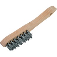 LUX TOOLS ručna žičana čelična četka 3 REDA PROFI 