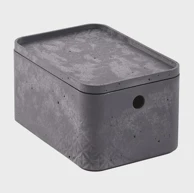 CURVER Kutija za spremanje Beton S, s poklopcem