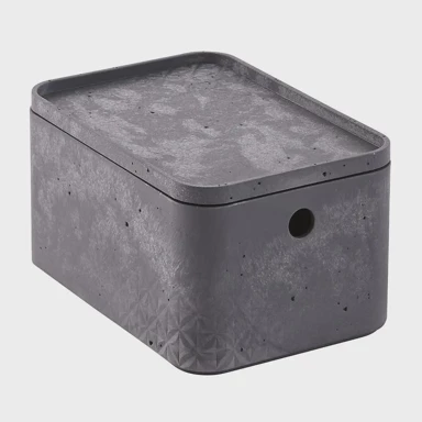 CURVER Kutija za spremanje Beton S, s poklopcem