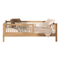 VIPACK Dječji krevet od punog hrasta s podnicom 90x200 cm u prirodnoj boji Forrest 