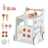NORTHIX Hodalica za bebe, s prostorom za pohranu, Montessori, drvo, zelena