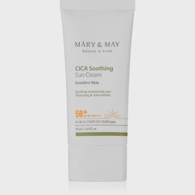 MARY&MAY Umirujuća krema za sunčanje Cica Soothing Sun Cream SPF50+ PA++++ 50 ml