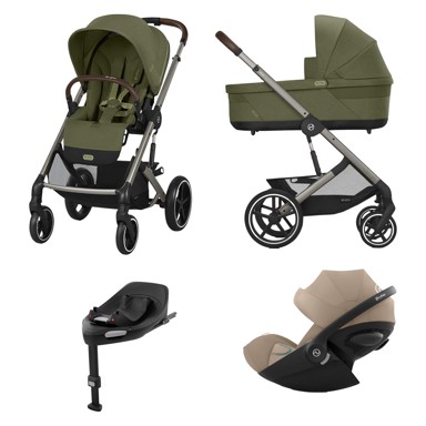CYBEX Dječja kolica 4u1 Balios S Lux, 525000105, 525000413, 520003353, 524001389, 523001171, moss green boja