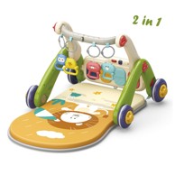 BEBESTARS Baby gym i hodalica Rainy Forest 2u1