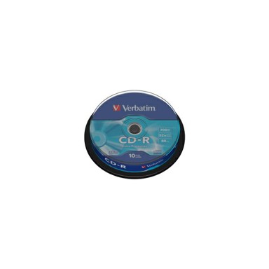 VERBATIM CD-R medij V043437, DataLife, 52×, 700 MB, spindle, 10 kom