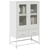 Visoka komoda bijela 68x39x111,5 cm od čelika