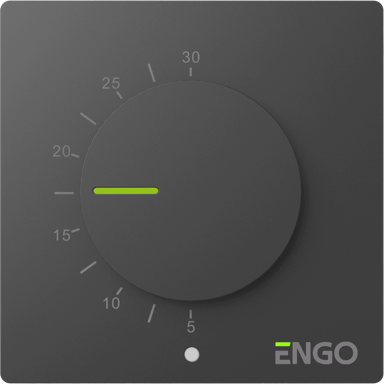 ENGO Regulator temperature ESIMPLE 230B, žičani, nadžbukni, bijeli
