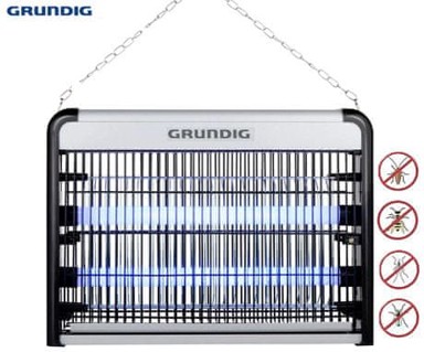 GRUNDIG Svjetiljka protiv kukaca, LED, kabel 120 cm, 4W, crno-srebrna
