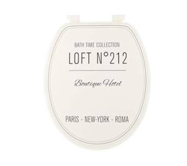 TENDANCE WC daska MDF, neo retro, bijela