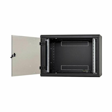 TRITON Zidni ormar 6U 370 600x400, crni, sastavljen