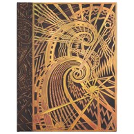 PAPERBLANKS notes New York Deco, 18x23 cm, crte, 72 listova, s gumicom