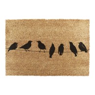 ARTSY DOORMATS Otirač od kokosovih vlakana 60x90 cm Birds On a Wire 